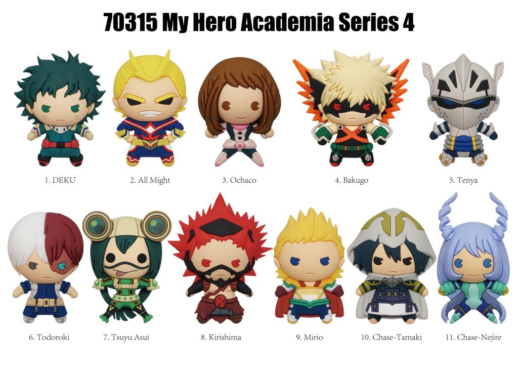 MY HERO ACADEMIA - Series 4 - 3D Foam Bag Clip (Display 24 Pcs) - 2
