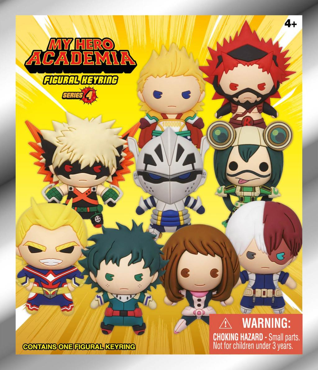 MY HERO ACADEMIA - Series 4 - 3D Foam Bag Clip (Display 24 Pcs) - 3