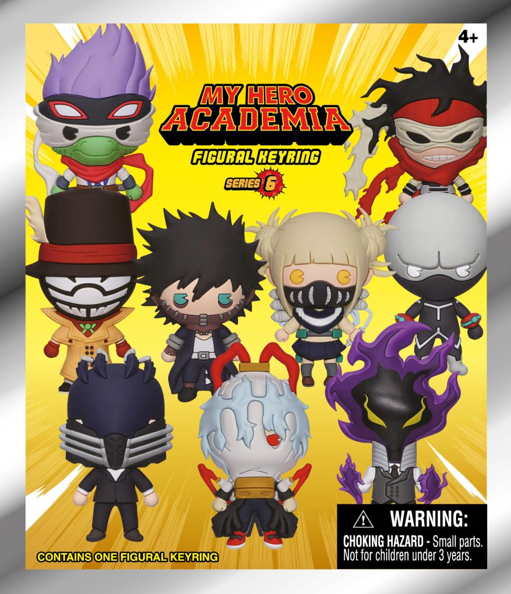 MY HERO ACADEMIA - Series 6 - 3D Foam Bag Clip (Display 24 Pcs) - 3