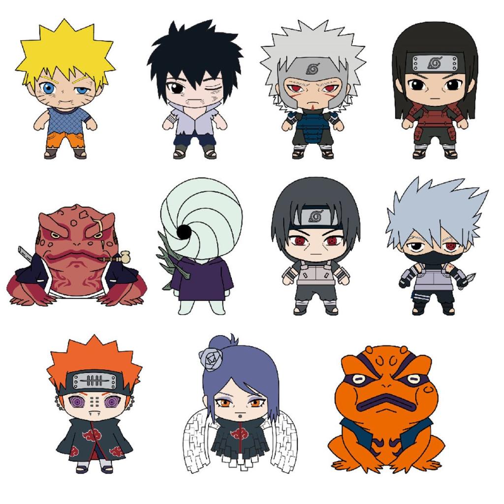 NARUTO SHIPPUDEN -  Series 5 - 3D Foam Bag Clip (Display 24 Pcs) - 2