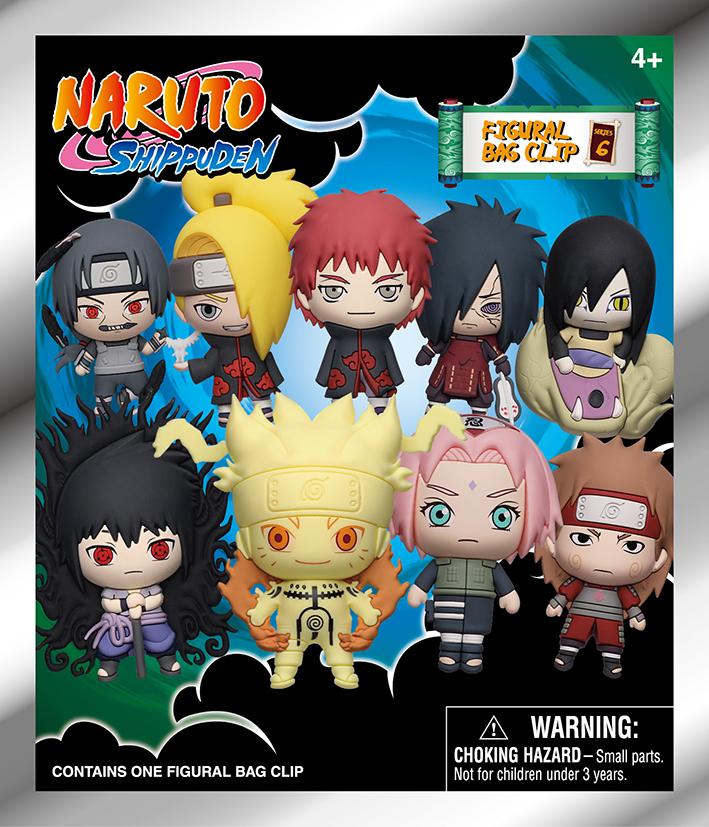 NARUTO - Series 6 - 3D Foam Bag Clip (Display 24 Pcs) - 3