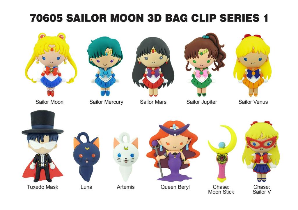 SAILOR MOON - Series 1 - 3D Foam Bag Clip (Display 24 Pcs) - 2