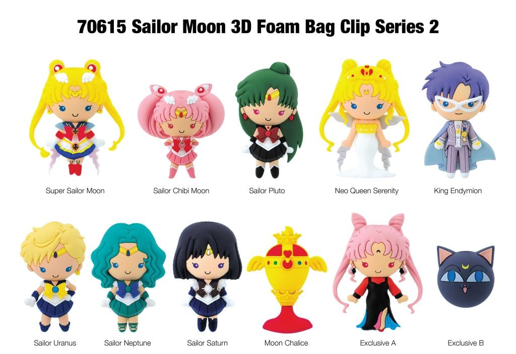 SAILOR MOON - Collectible Bag Clip (Display 24 Pcs) - 2