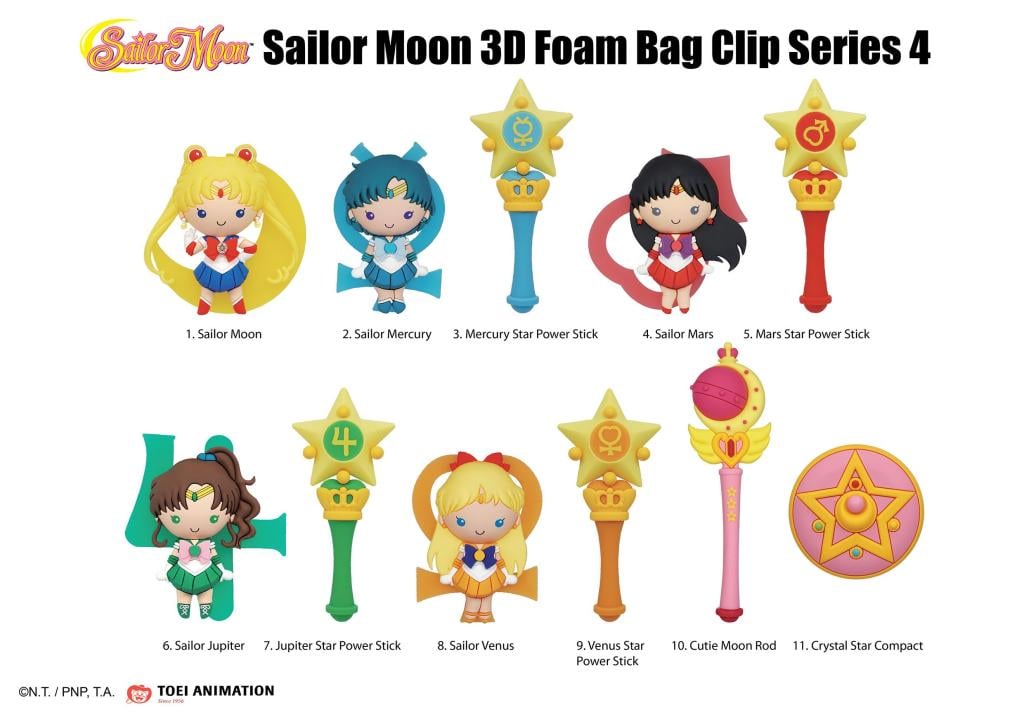 SAILOR MOON - Series 4 - 3D Foam Bag Clip (Display 24 Pcs) - 2