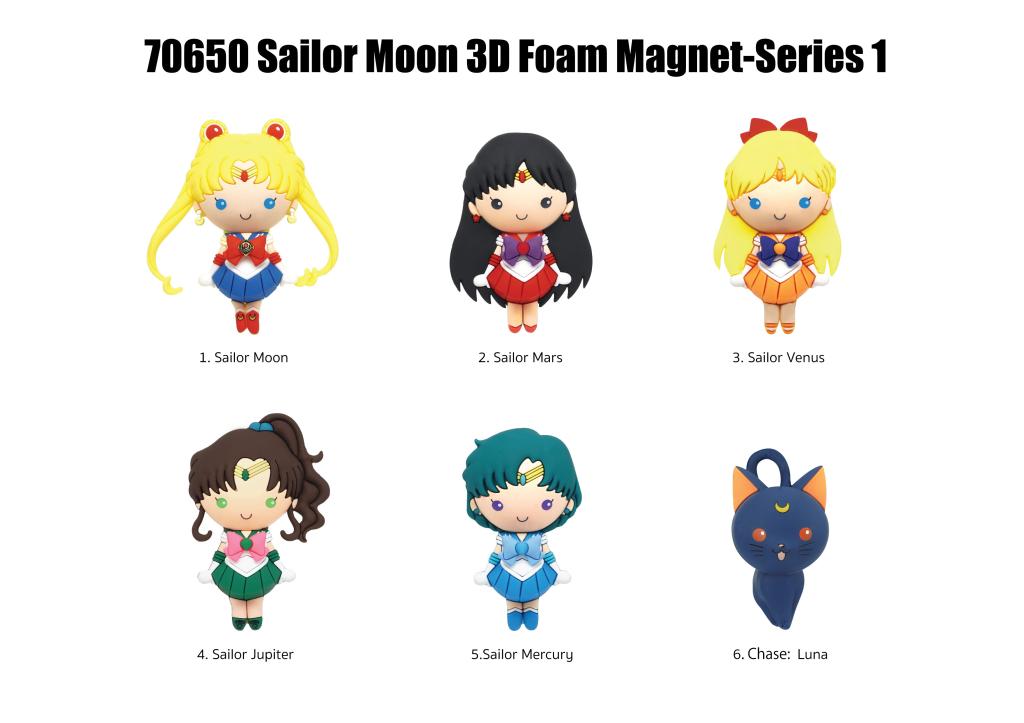 SAILOR MOON - Serie 1 - 3D Foam Magnets in blind bags (Display 12 Pcs) - 2