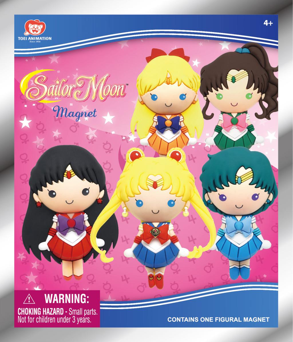 SAILOR MOON - Serie 1 - 3D Foam Magnets in blind bags (Display 12 Pcs) - 3