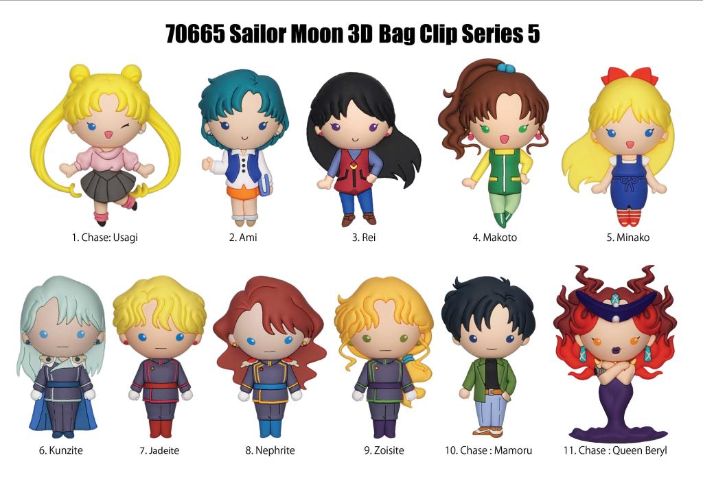 SAILOR MOON - Series 5 - 3D Foam Bag Clip (Display 24 Pcs) - 2