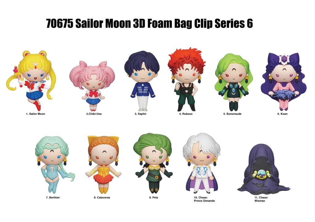 SAILOR MOON - Series 6 - 3D Foam Bag Clip (Display 24 Pcs) - 2