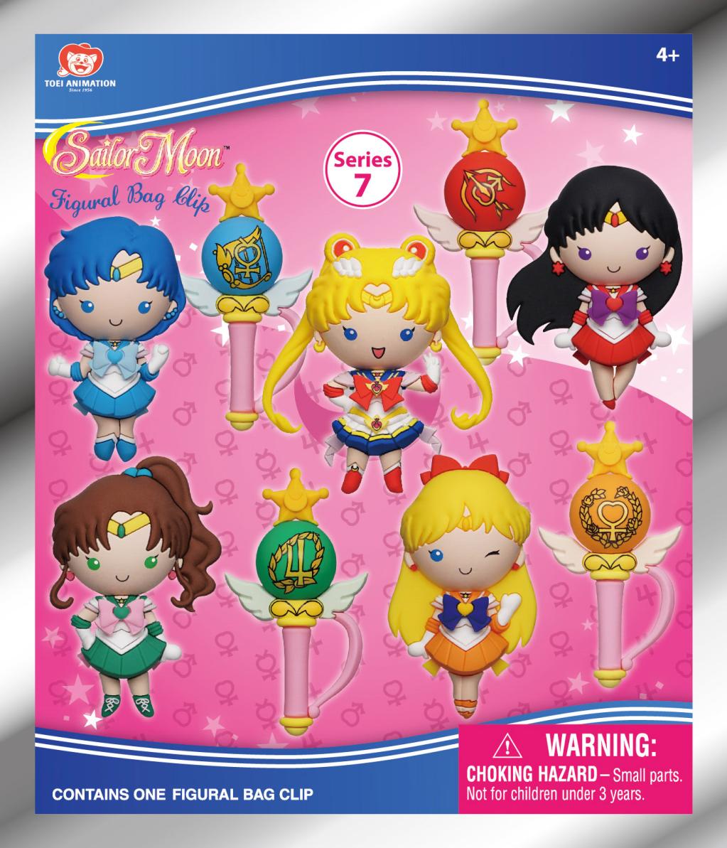 SAILOR MOON - Series 7 - 3D Foam Bag Clip (Display 24 Pcs) - 3