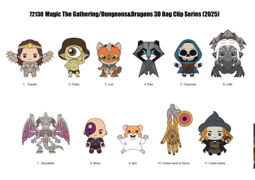 WIZARDS OF THE COAST - Series 1 - 3D Foam Bag Clip (Display 24 Pcs) - 2