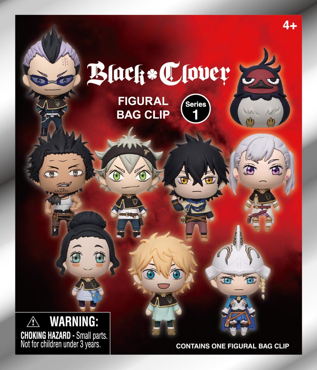 BLACK CLOVER - Series 1 - 3D Foam Bag Clip (Display 24 Pcs) - 3