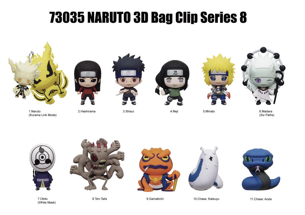 NARUTO - Series 8 - 3D Foam Bag Clip (Display 24 Pcs) - 2