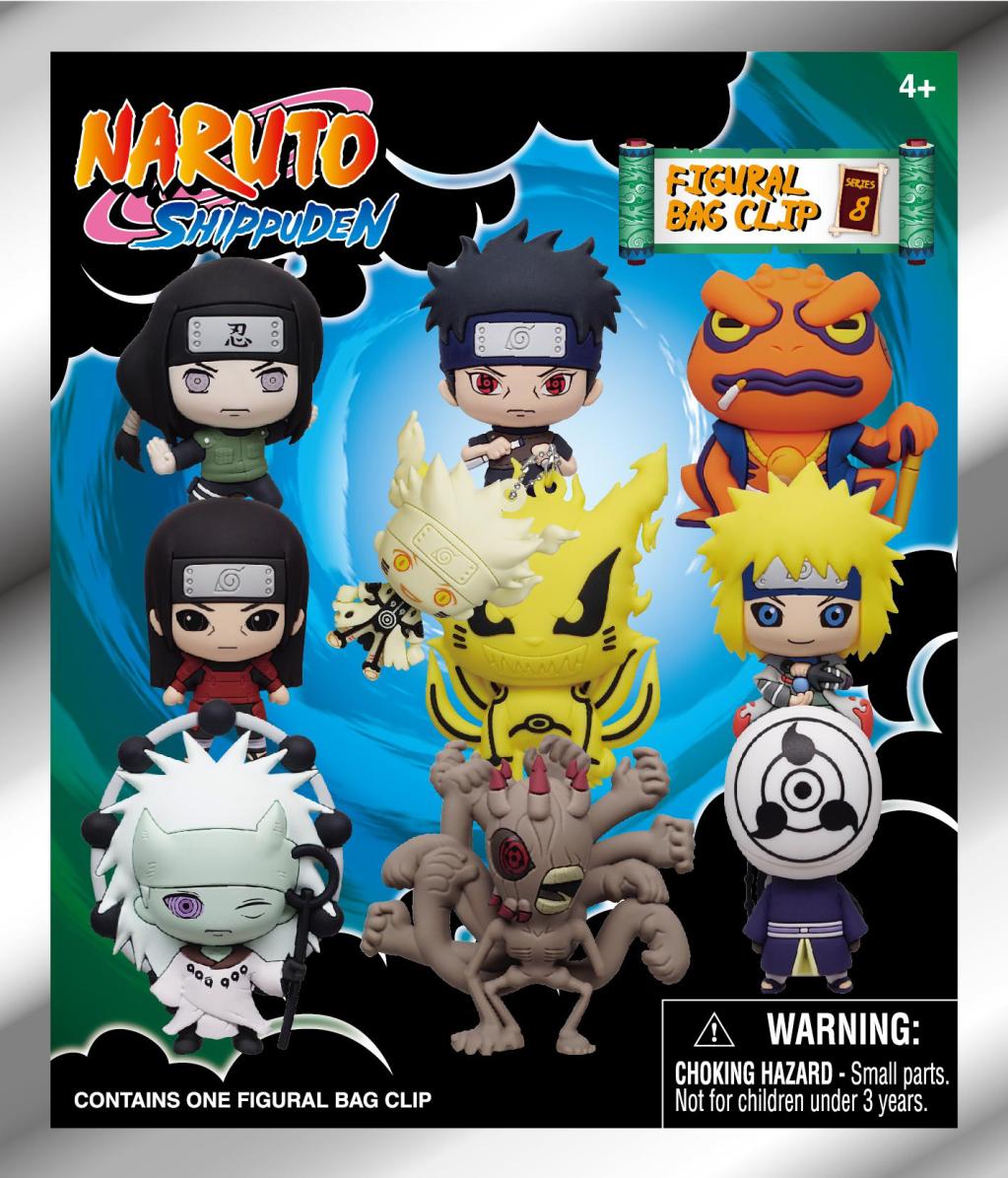 NARUTO - Series 8 - 3D Foam Bag Clip (Display 24 Pcs) - 3