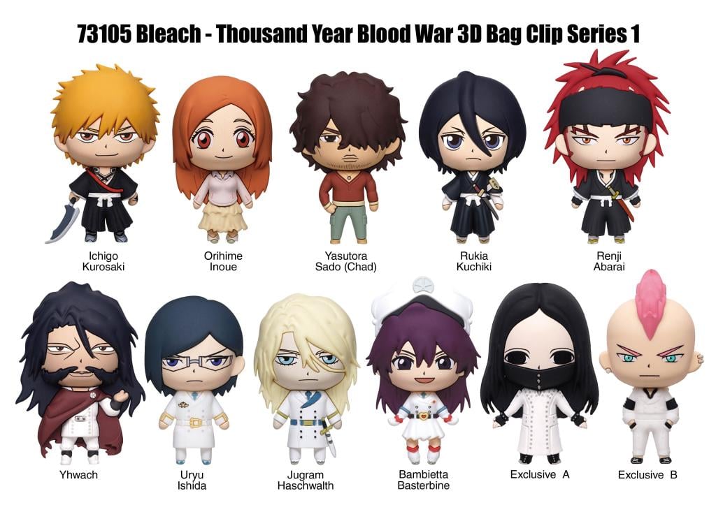 BLEACH TYBW - Series 1 - 3D Foam Bag Clip (Display 24 Pcs) - 2