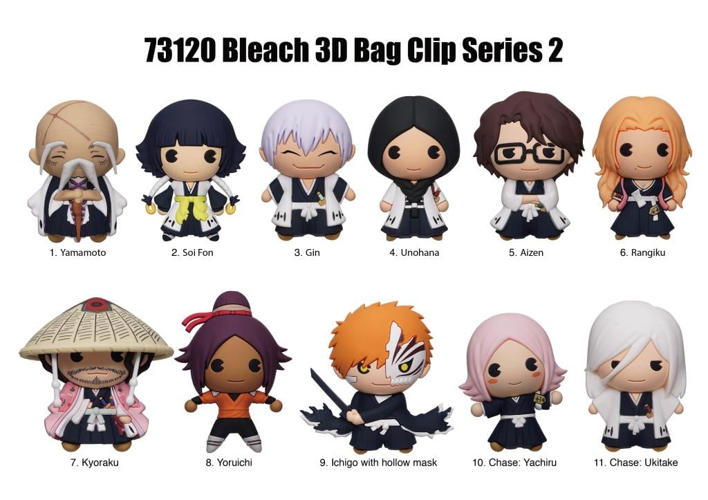 BLEACH - Series 2 - 3D Foam Bag Clip (Display 24 Pcs) - 2