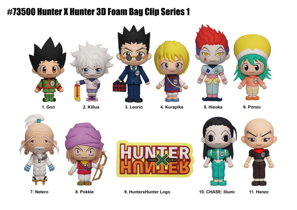 HUNTER X HUNTER - Series 1 - 3D Foam Bag Clip (Display 24 Pcs) - 2