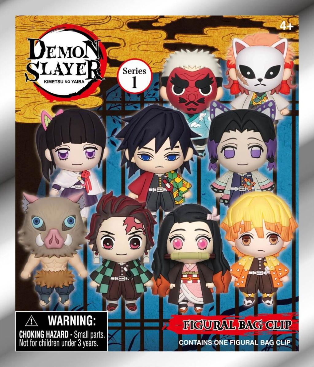 DEMON SLAYER - Series 1 - 3D Foam Bag Clip (Display 24 Pcs) - 3