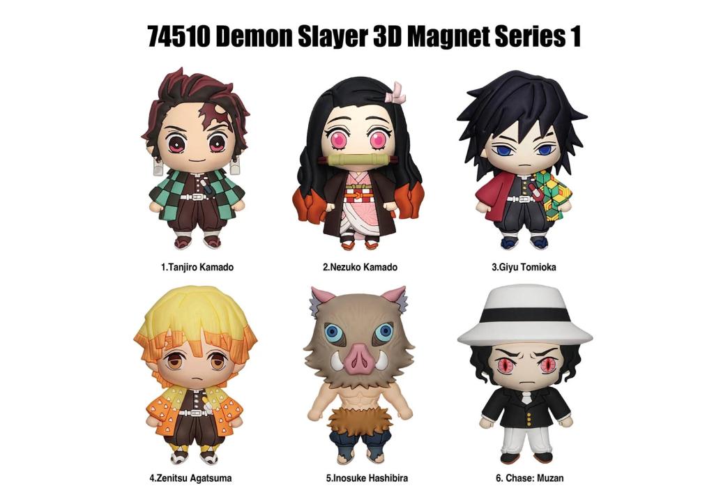 DEMON SLAYER - Serie 1 -3D Foam Magnets in blind bags (Display 12 Pcs) - 2