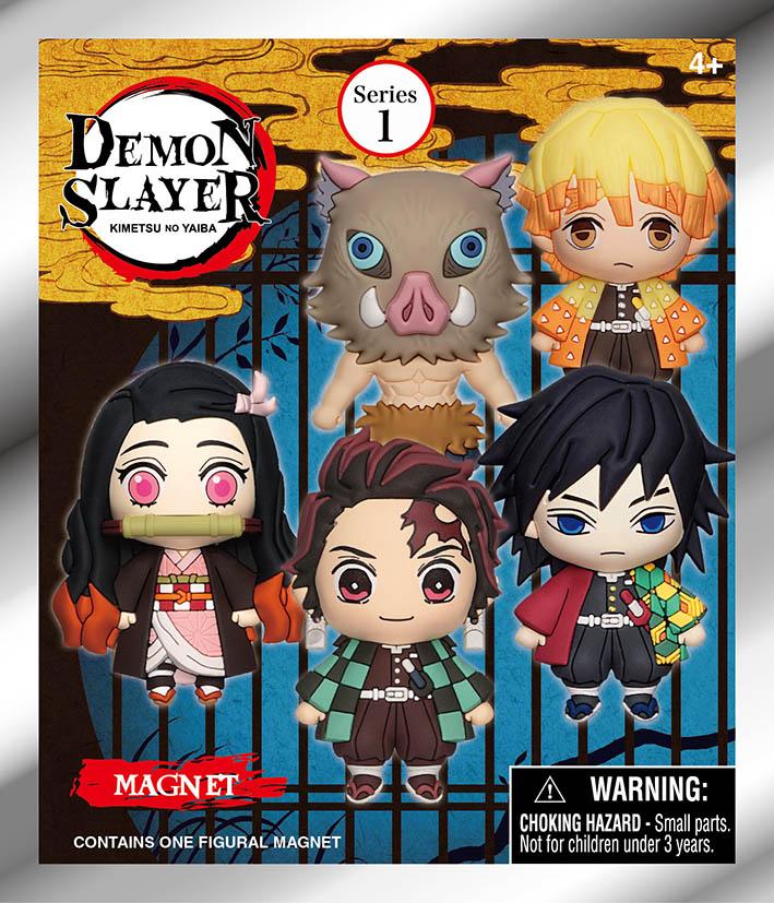 DEMON SLAYER - Serie 1 -3D Foam Magnets in blind bags (Display 12 Pcs) - 3