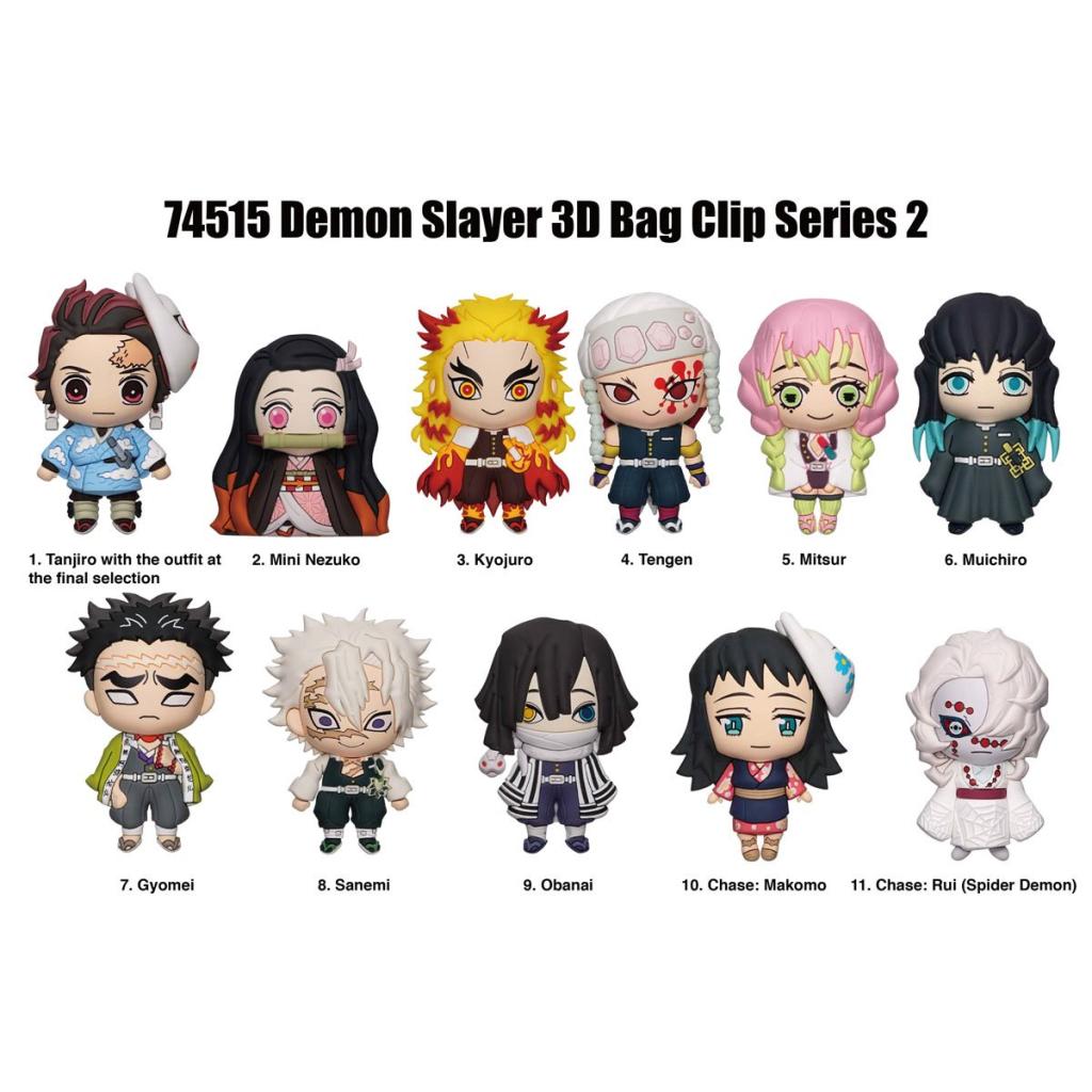 DEMON SLAYER - Series 2 - 3D Foam Bag Clip (Display 24 Pcs) - 2