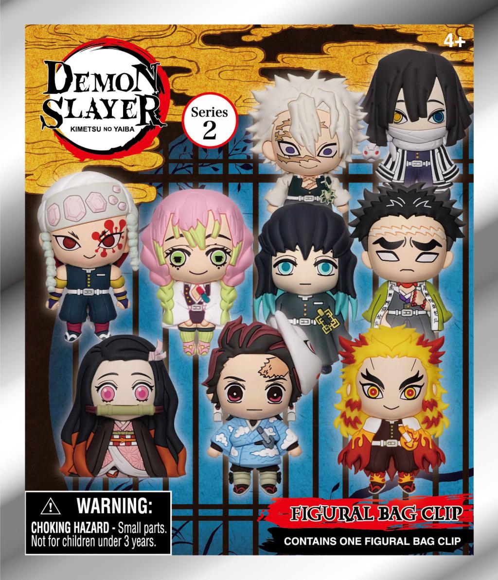 DEMON SLAYER - Series 2 - 3D Foam Bag Clip (Display 24 Pcs) - 3