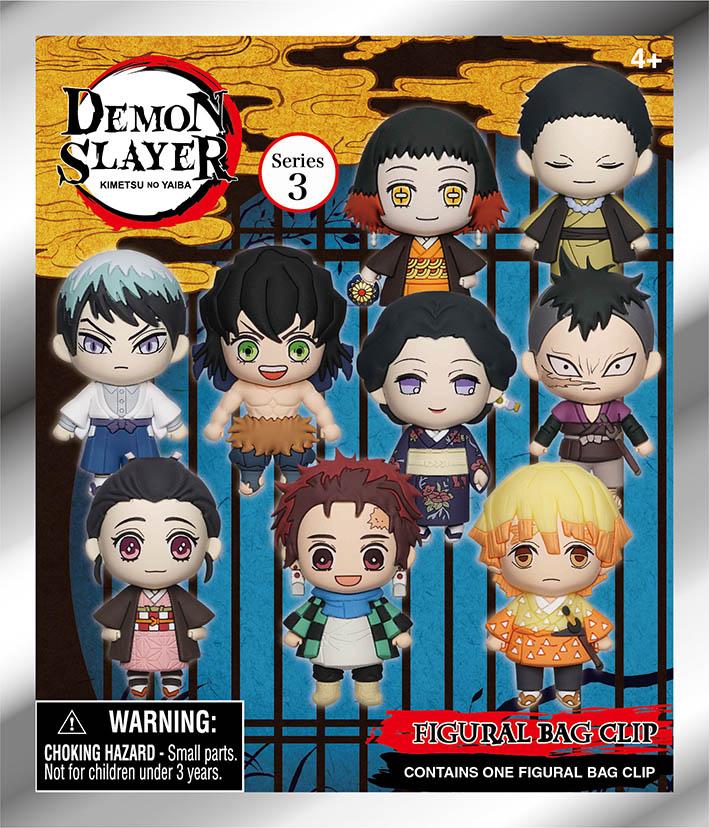 DEMON SLAYER - Series 3 - 3D Foam Bag Clip (Display 24 Pcs) - 3