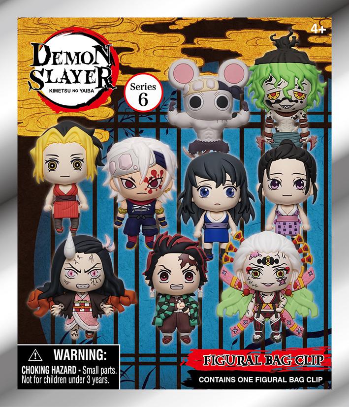 DEMON SLAYER - Series 6 - 3D Foam Bag Clip (Display 24 Pcs) - 3