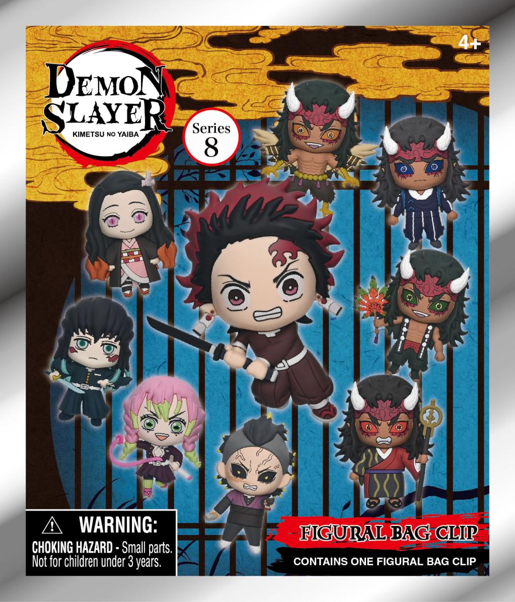 DEMON SLAYER - Series 8 - 3D Foam Bag Clip (Display 24 Pcs) - 3