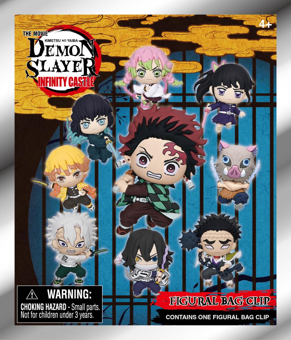 DEMON SLAYER MOVIE - Series 1 - 3D Foam Bag Clip (Display 24 Pcs) - 3