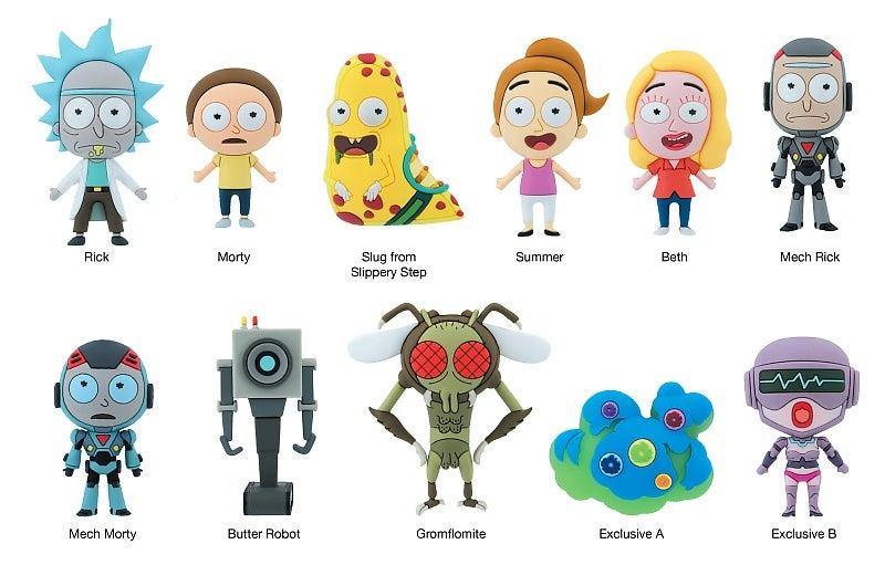RICK & MORTY - Series 1 - 3D Foam Bag Clip (Display 24 Pcs) - 2