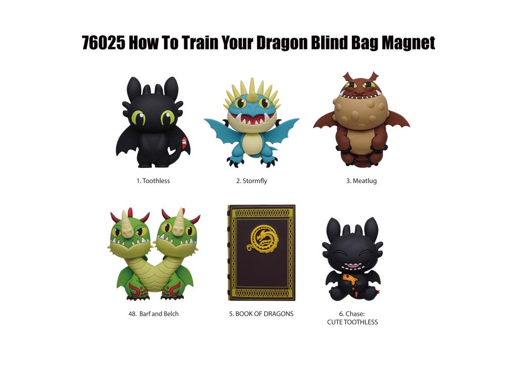 DRAGON - Series 1 - 3D Foam Magnets in blind bags (Display 12 Pcs) - 2