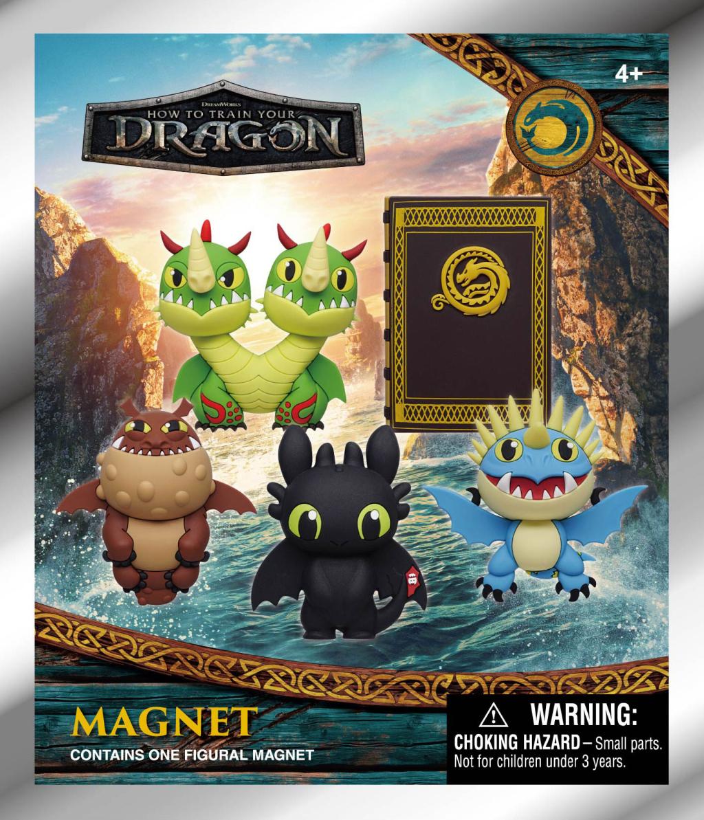 DRAGON - Series 1 - 3D Foam Magnets in blind bags (Display 12 Pcs) - 3