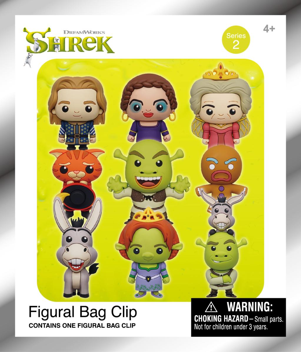 SHREK - Series 2 - 3D Foam Bag Clip (Display 24 Pcs) - 3