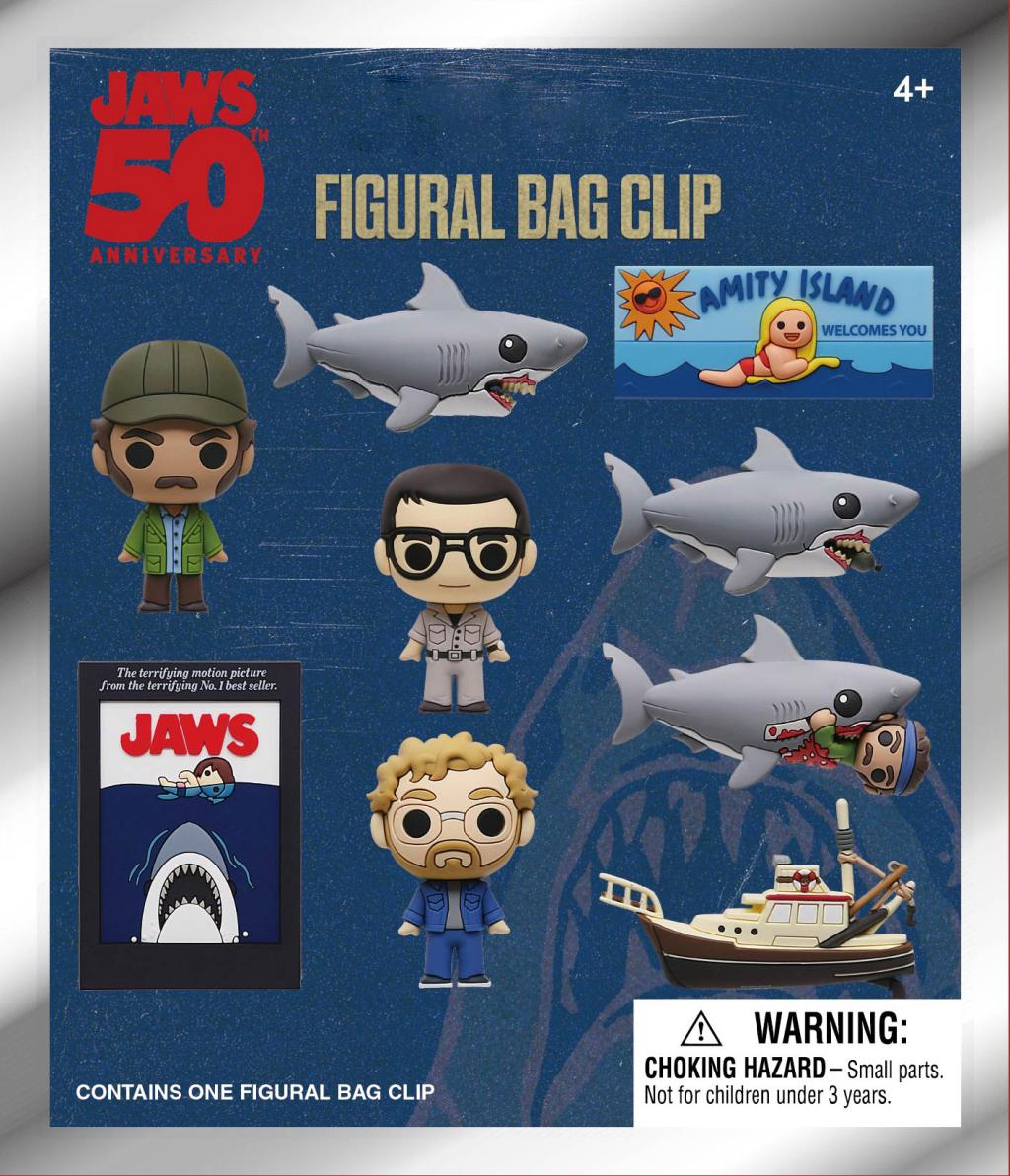 JAWS 50TH ANNIVERSARY - Series 1 - 3D Foam Bag Clip (Display 24 Pcs) - 3