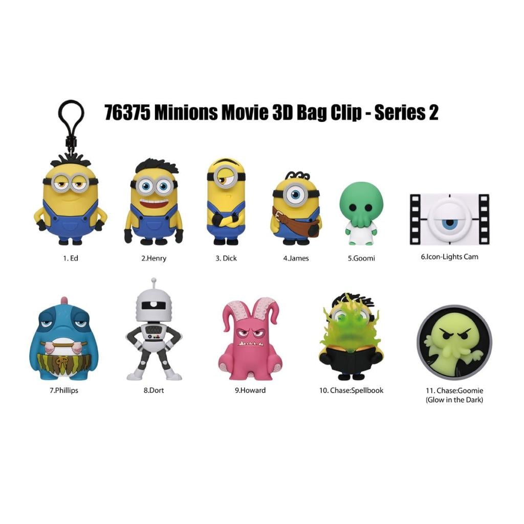 MINIONS - Series 1 - 3D Foam Bag Clip (Display 24 Pcs) - 2