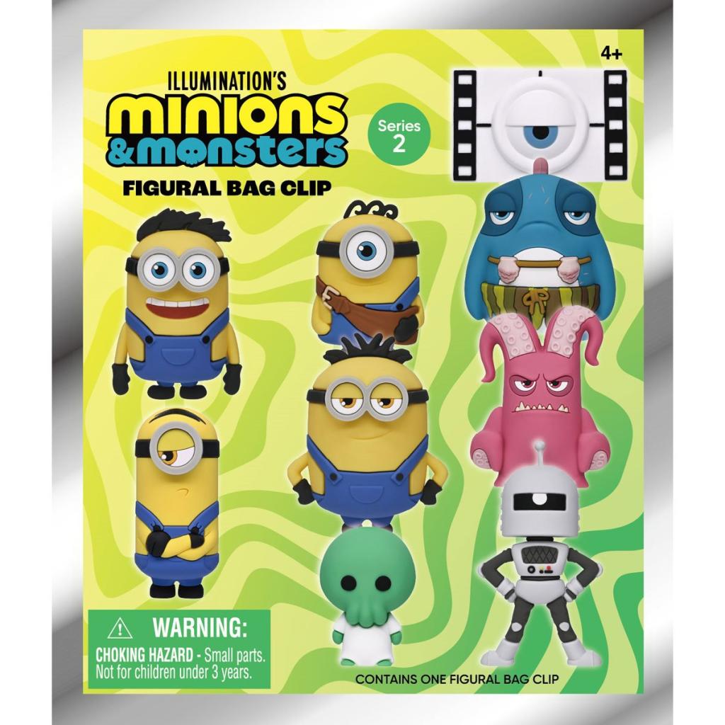 MINIONS - Series 1 - 3D Foam Bag Clip (Display 24 Pcs) - 3