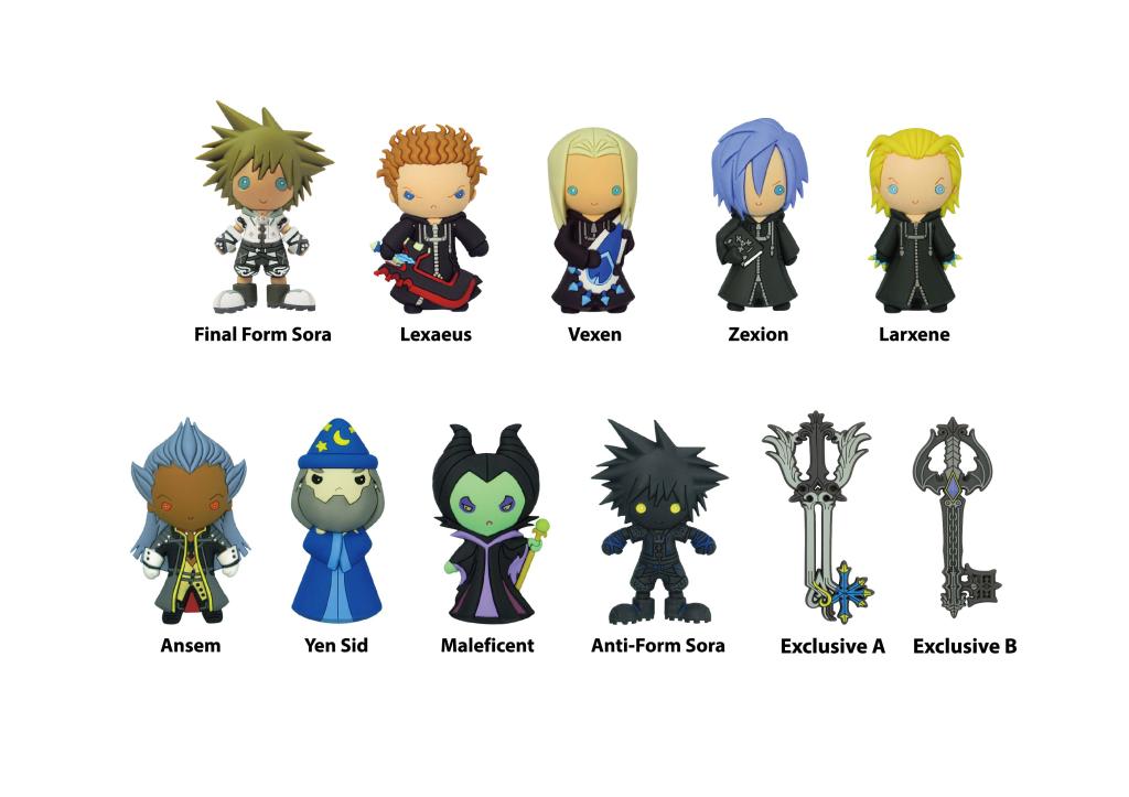 DISNEY KINGDOM HEARTS - Series 2 - 3D Foam Bag Clip (Display 24 Pcs) - 2