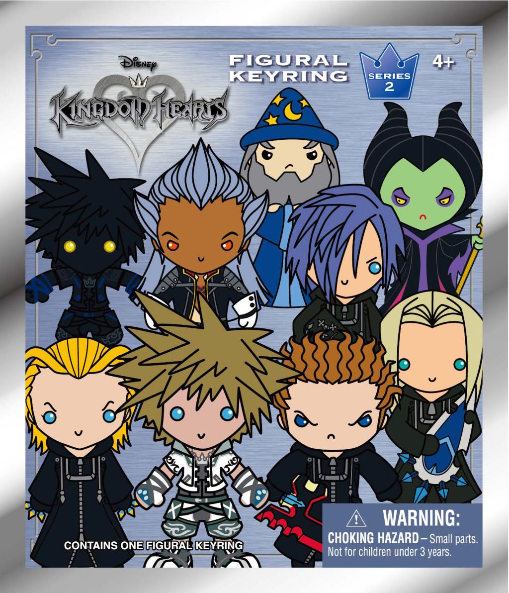 DISNEY KINGDOM HEARTS - Series 2 - 3D Foam Bag Clip (Display 24 Pcs) - 3