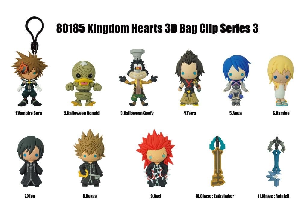 KINGDOM HEARTS - Series 3 - 3D Foam Bag Clip (Display 24 Pcs) - 2