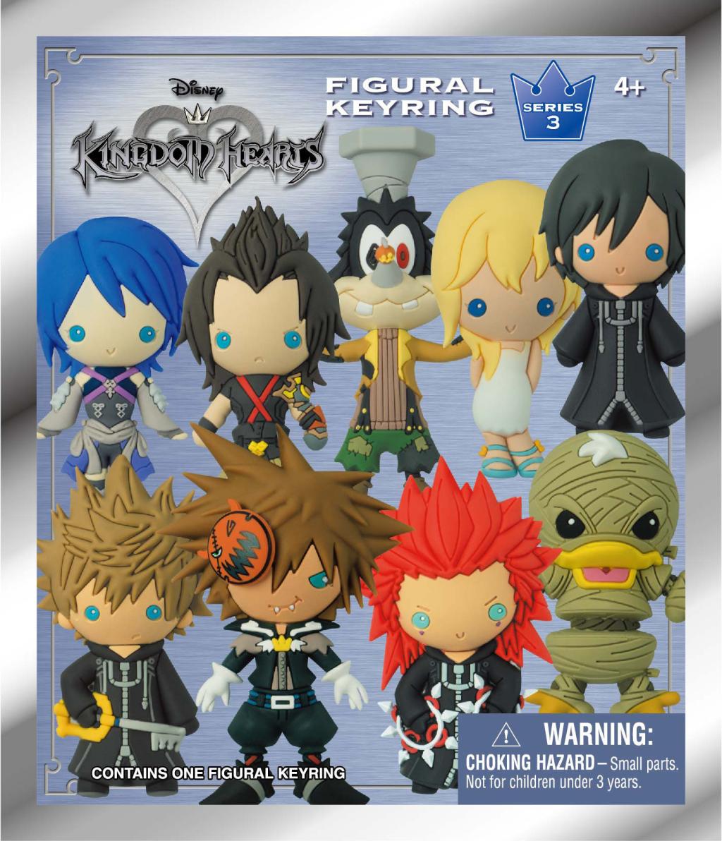 KINGDOM HEARTS - Series 3 - 3D Foam Bag Clip (Display 24 Pcs) - 3