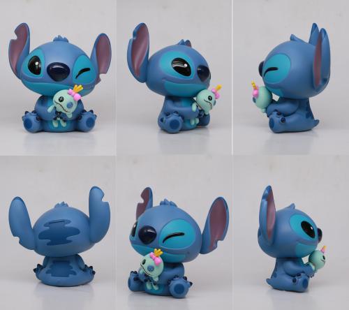 DISNEY - Stitch & Scrump - Figural Bank 18cm in acetane box - 2