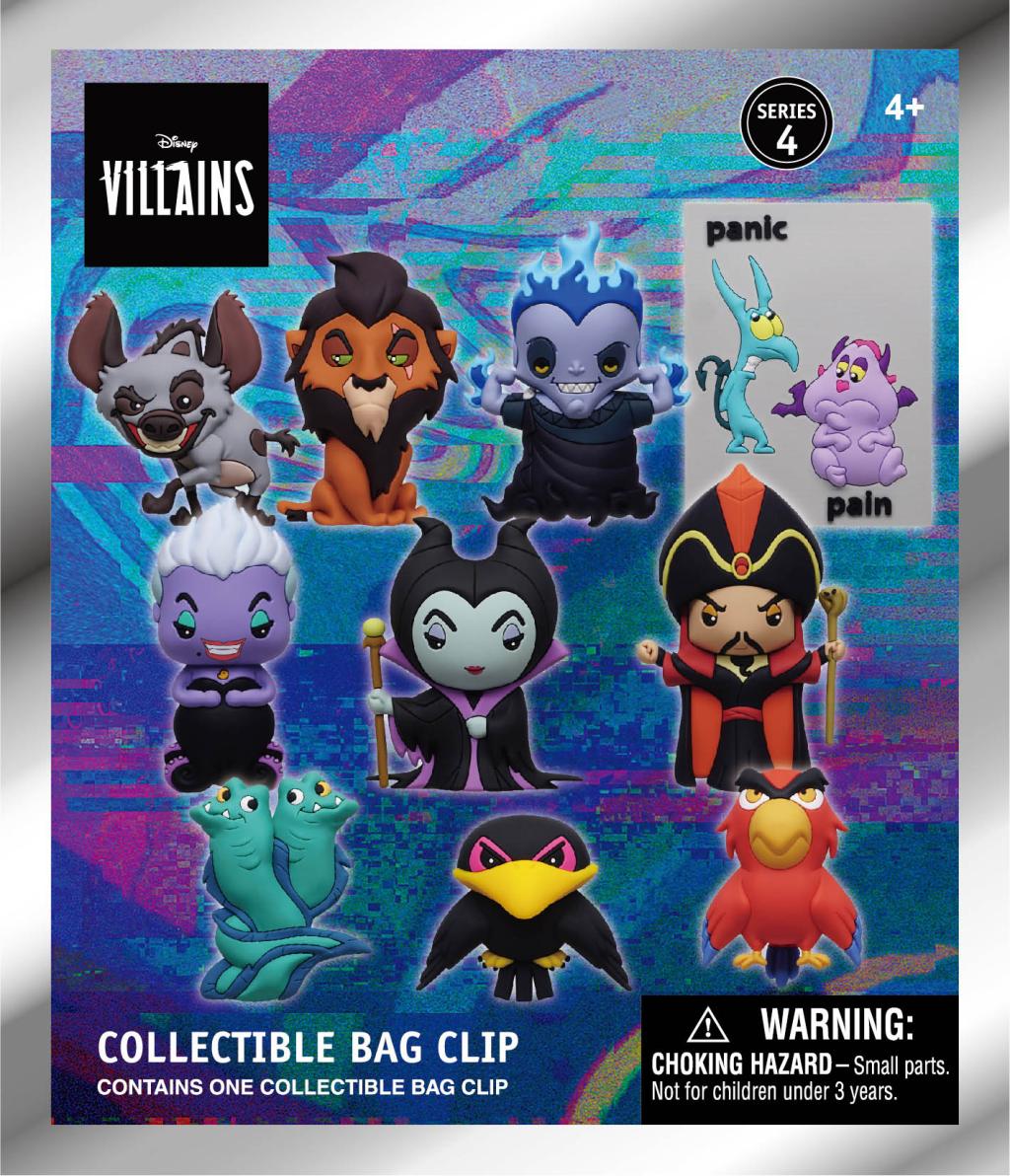 VILLAINS - Series 3 - 3D Foam Bag Clip (Display 24 Pcs) - 3