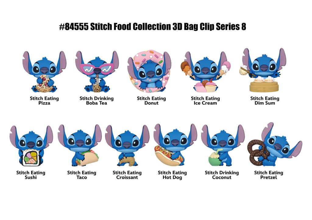 STITCH - Series 8 - 3D Foam Bag Clip (Display 24 Pcs) - 2