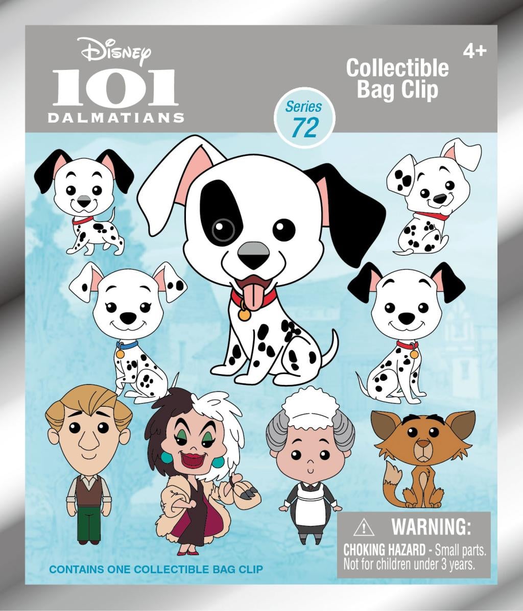 101 DALMATIENS - Series 72 - 3D Foam Bag Clip (Display 24 Pcs) - 3