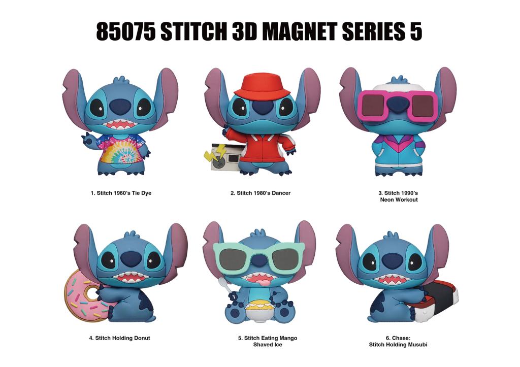 STITCH - Serie 5 - 3D Foam Magnets in blind bags (Display 12 Pcs) - 2