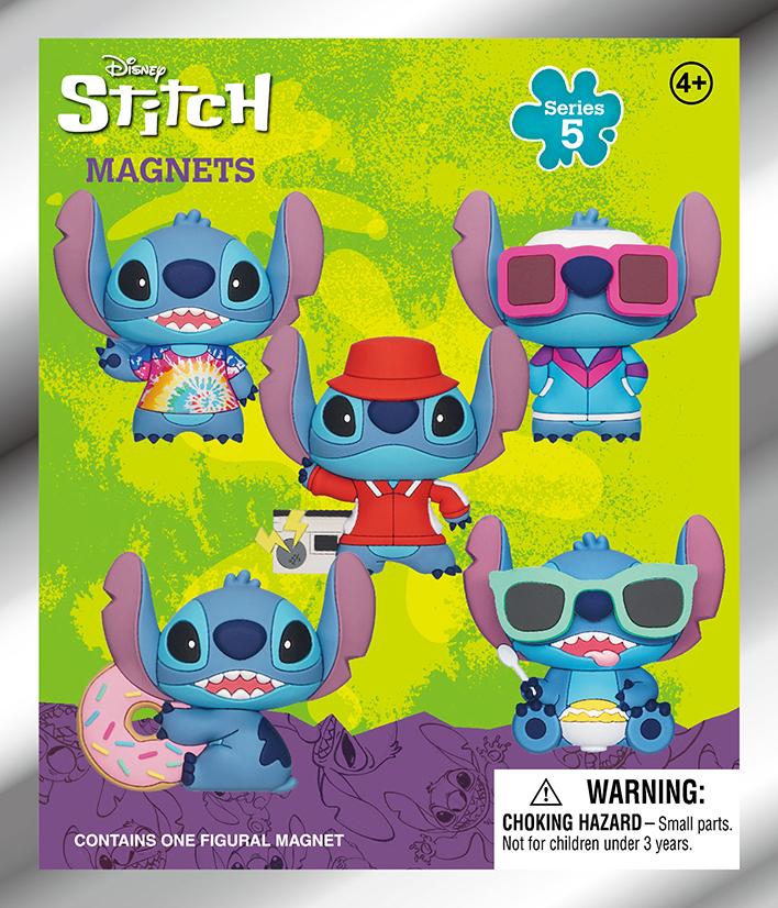 STITCH - Serie 5 - 3D Foam Magnets in blind bags (Display 12 Pcs) - 3