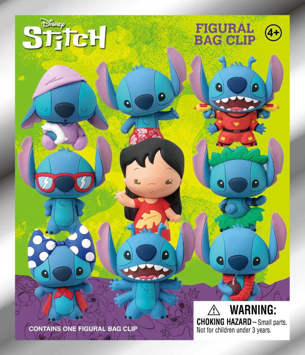 STITCH - Series 1 - 3D Foam Bag Clip (Display 24 Pcs) - 3