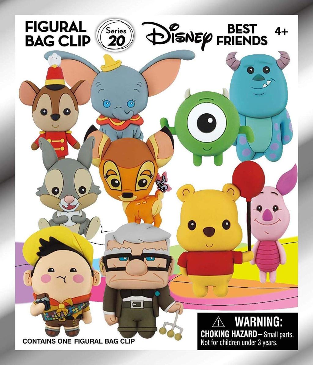 DISNEY - Best Friends Series 20 - 3D Foam Bag Clip (Display 24 Pcs) - 2