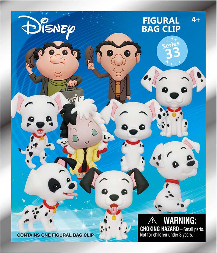 101 DALMATIANS - Series 33 - 3D Foam Bag Clip (Display 24 Pcs) - 3