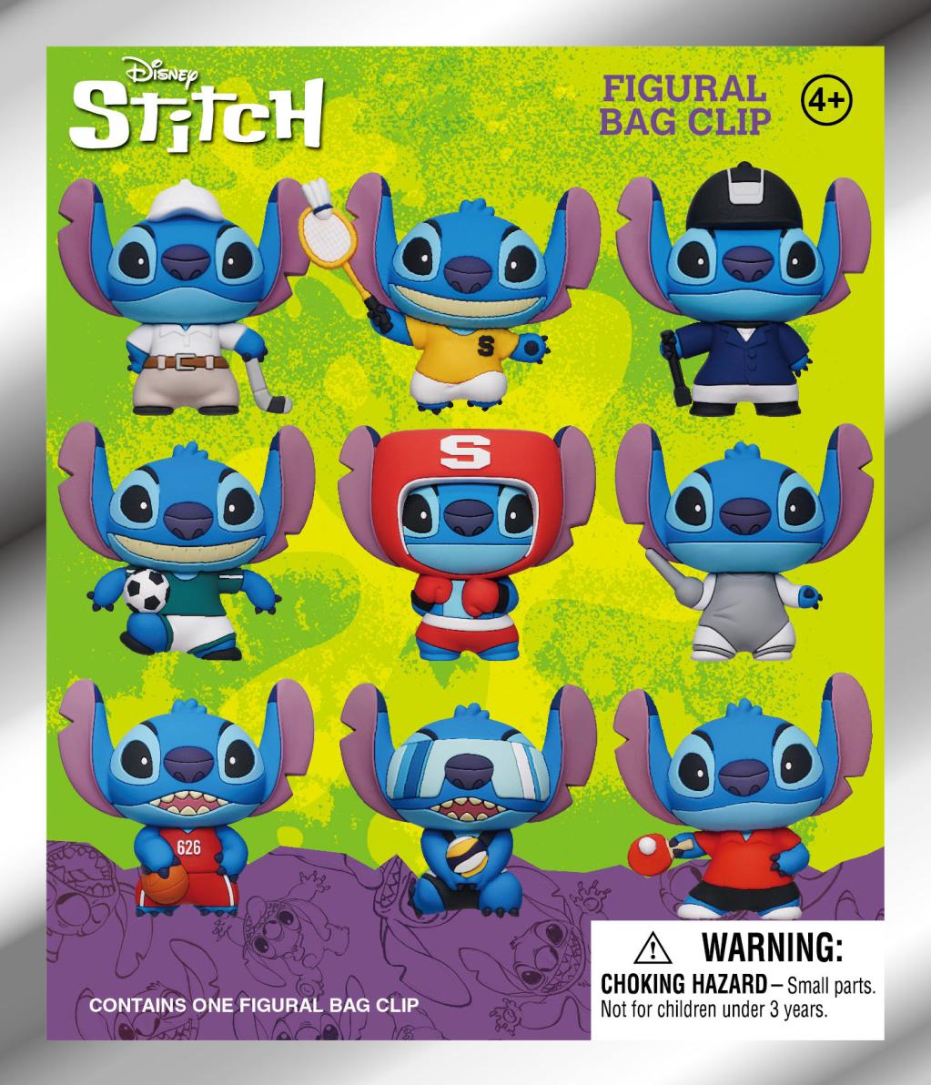 STITCH SPORT - Series 1 - 3D Foam Bag Clip (Display 24 Pcs) - 2